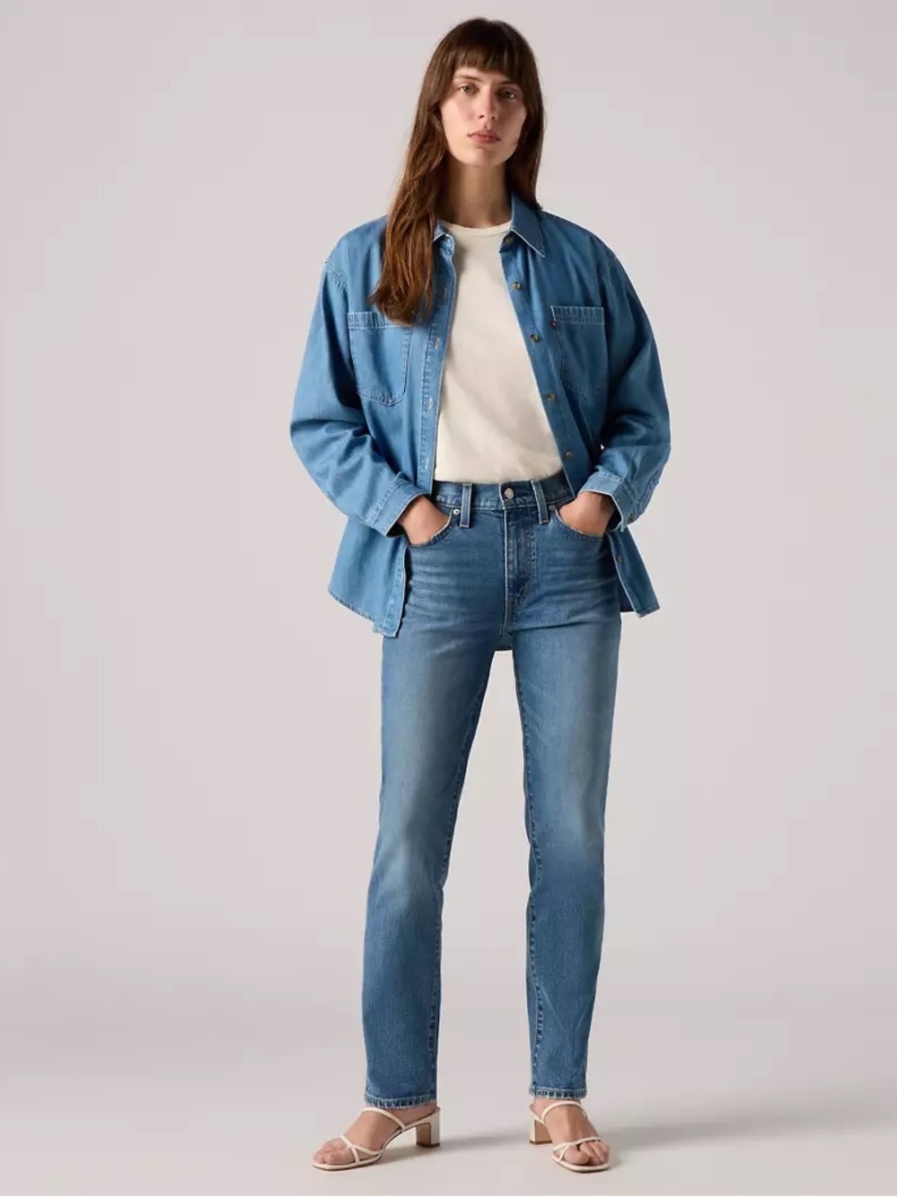 Levi’s 724 High Rise Straight Blue Jeans size 25